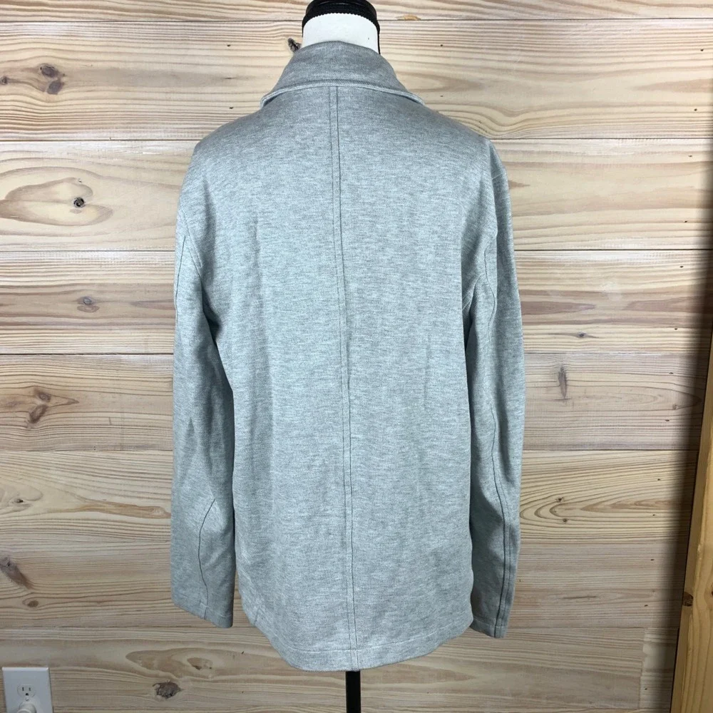 Michael Michael Kors Blazer Mens Large Grey Waffle Knit Cotton Blend Sport Coat